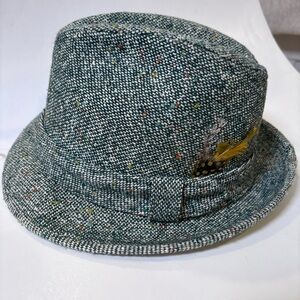 Vintage Resistol Green Dobbs Tweed Fedora Hat